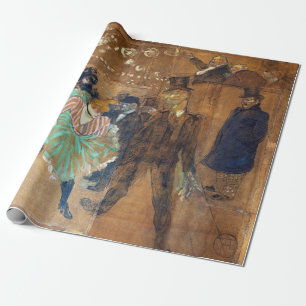 Henri de Toulouse-Lautrec - Dance at Rouge Presentpapper