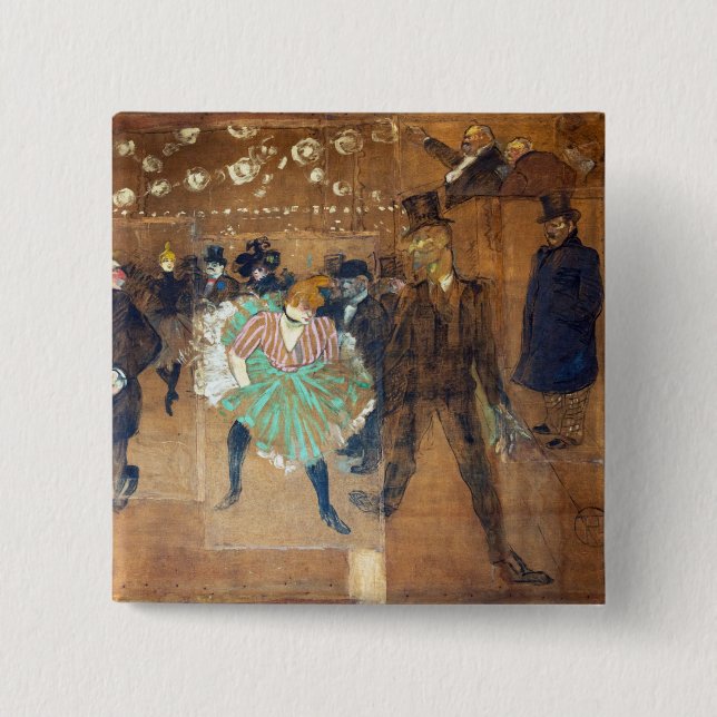 Henri de Toulouse-Lautrec - Dans vid Rouge Knapp (Framsida)