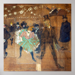 Henri de Toulouse-Lautrec - Dans vid Rouge Poster
