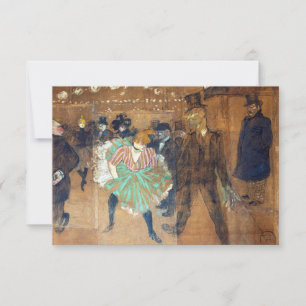 Henri de Toulouse-Lautrec - Dans vid Rouge Tack Kort