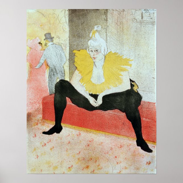 Henri de Toulouse-Lautrec, den sittande tätheten Poster (Framsidan)