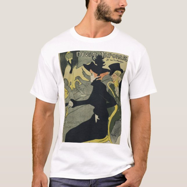 Henri De Toulouse Lautrec - Divan Japonais T Shirt (Framsida)