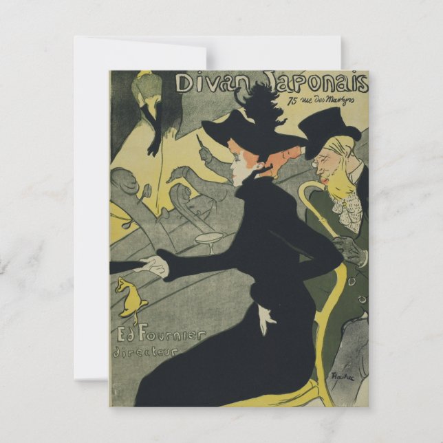 Henri De Toulouse Lautrec - Divan Japonais Tack Kort (Framsida)