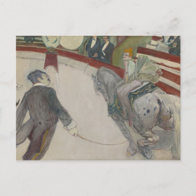 Henri de Toulouse-Lautrec - Equestrienne Vykort (Framsida)