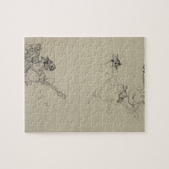 Henri de Toulouse-Lautrec | Etude de Chevaux (rect Pussel (Horisontell)