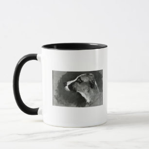 Henri de Toulouse-Lautrec huvud av en hund med Mugg