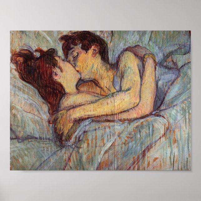 Henri De Toulouse Lautrec - i ed Kiss Poster (Framsidan)