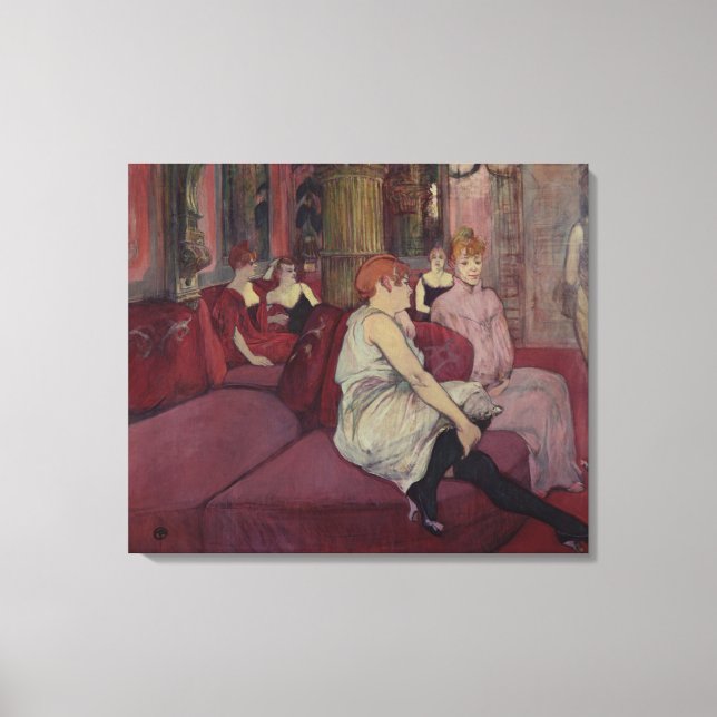 Henri de Toulouse-Lautrec | I Salon på Ru Canvastryck (Framsida)