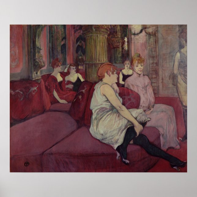 Henri de Toulouse-Lautrec | I Salon på Ru Poster (Framsidan)