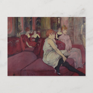 Henri de Toulouse-Lautrec I Salon på Ru Vykort