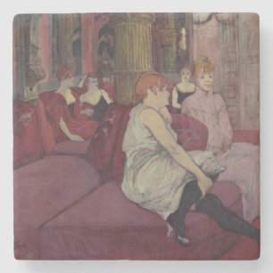 Henri de Toulouse-Lautrec   i salongen på Ruen Underlägg Sten