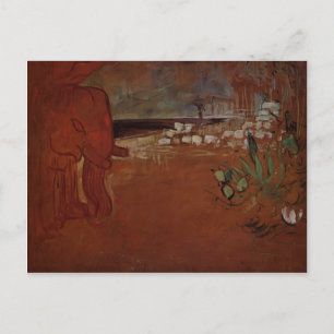 Henri de Toulouse-Lautrec-Indian Decor Vykort