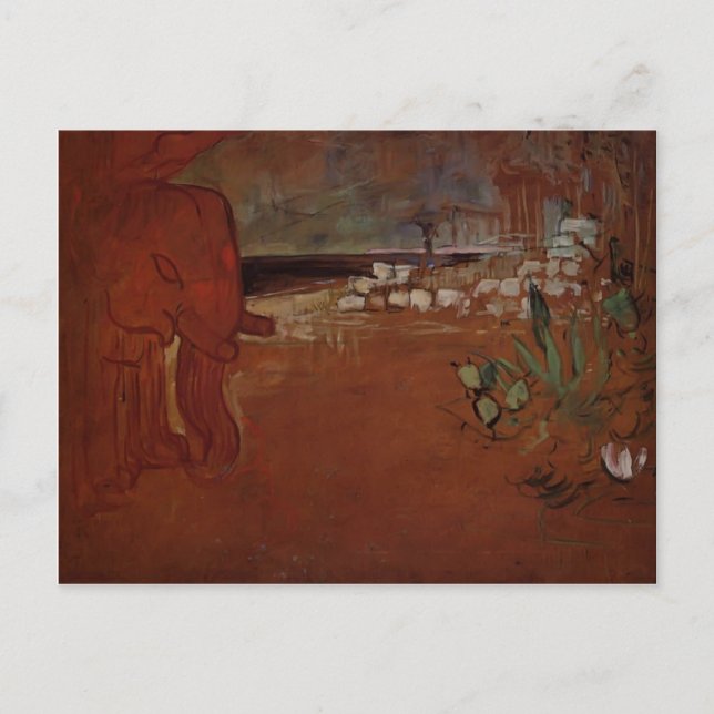 Henri de Toulouse-Lautrec-Indian Decor Vykort (Framsida)