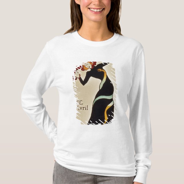 Henri de Toulouse-Lautrec | Jane Avril 1899 Tee Shirt (Framsida)