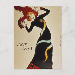 Henri de Toulouse-Lautrec   Jane Avril 1899 Vykort