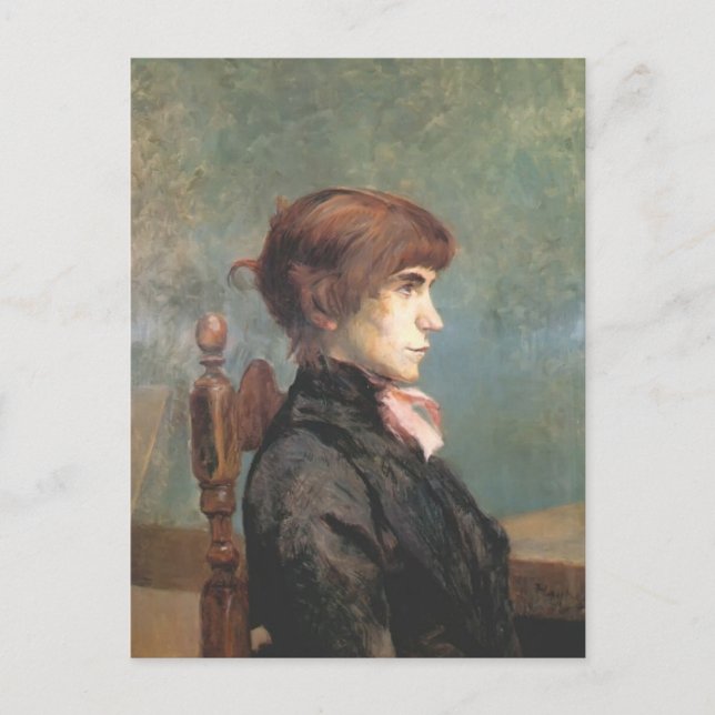 Henri de Toulouse-Lautrec- Jeanne Wenz Vykort (Framsida)