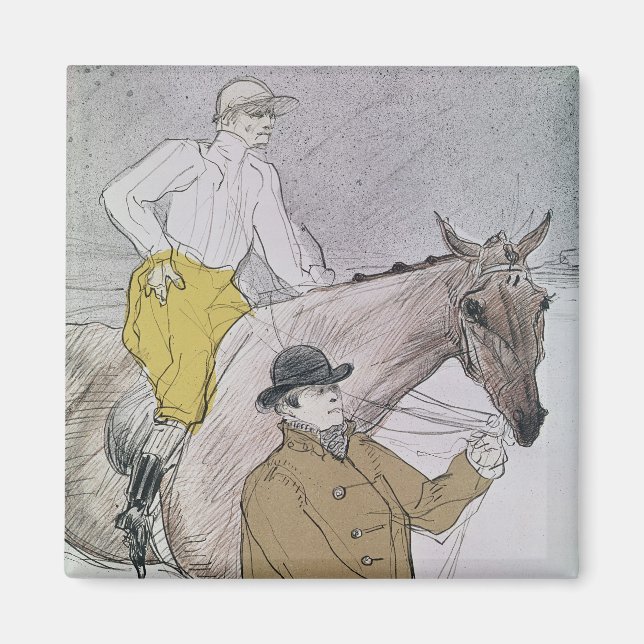 Henri de Toulouse-Lautrec | Jockey som ledde till Magnet (Framsidan)
