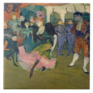 Henri de Toulouse-Lautrec   Karta: Magellans voyag Kakelplatta