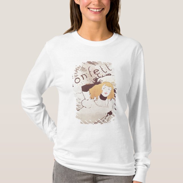 Henri de Toulouse-Lautrec | Konfetti 1893 T-shirt (Framsida)