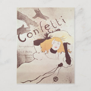 Henri de Toulouse-Lautrec Konfetti 1893 Vykort