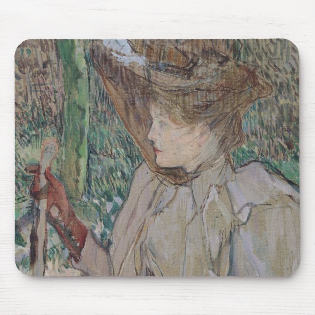 Henri de Toulouse-Lautrec | kvinna med handskar, Musmatta (Framsidan)