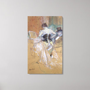 Henri de Toulouse-Lautrec kvinna på henne Canvastryck