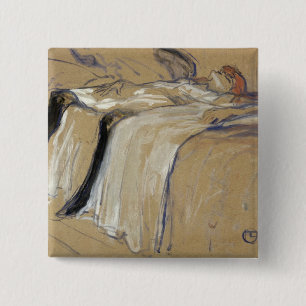 Henri de Toulouse-Lautrec kvinna som ljuger på Knapp