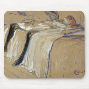 Henri de Toulouse-Lautrec kvinna som ljuger på Musmatta