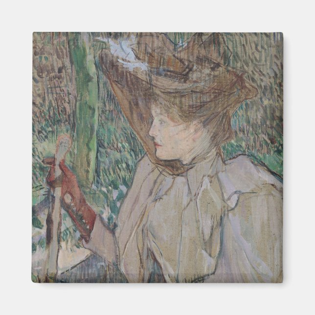 Henri de Toulouse-Lautrec | Kvinnor med handskar,  Magnet (Framsidan)