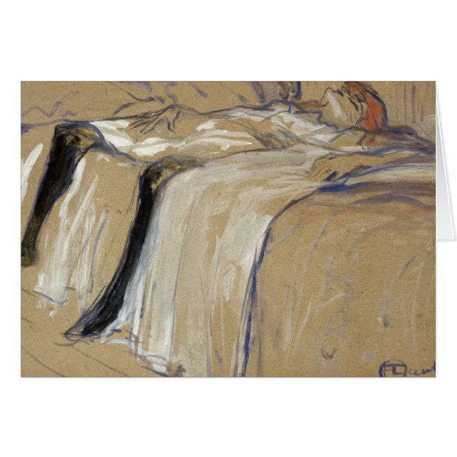 Henri de Toulouse-Lautrec | Kvinnor som ljuger på  Hälsningskort (Framsidan Horizontal)