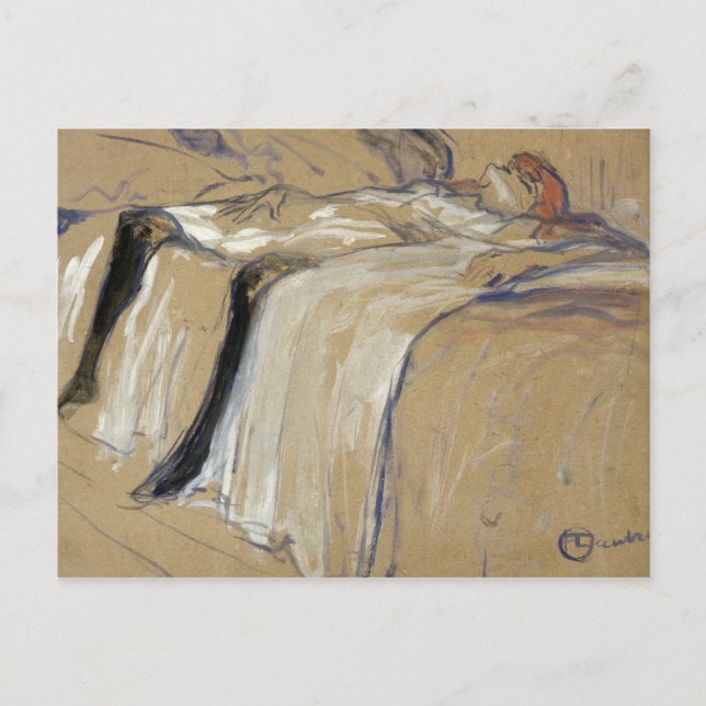 Henri de Toulouse-Lautrec | Kvinnor som ljuger på  Vykort (Framsida)