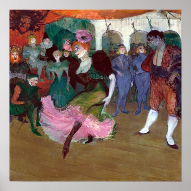 Henri de Toulouse-Lautrec Marcelle Lender Dancing Poster (Framsidan)