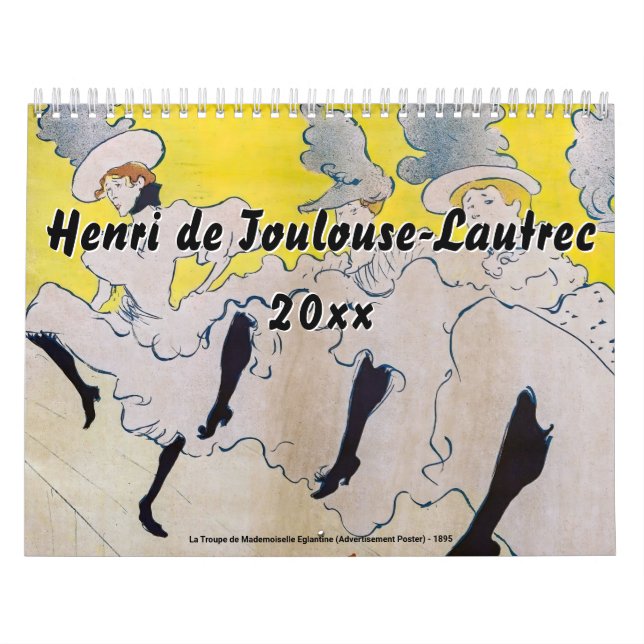 Henri de Toulouse-Lautrec-mästerverk Selection Kalender (Omslag)