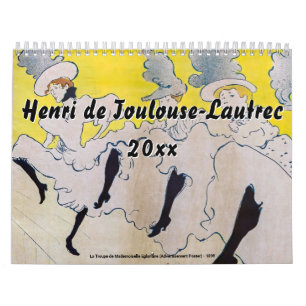 Henri de Toulouse-Lautrec-mästerverk Selection Kalender