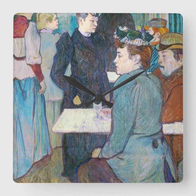 Henri de Toulouse-Lautrec | Moulin de la Galette Fyrkantig Klocka (Framsida)