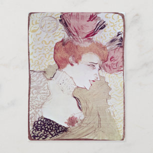 Henri de Toulouse-Lautrec Porträtt i Marcelle L Vykort