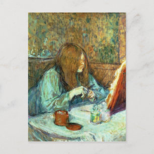 Henri de Toulouse-Lautrec Poupoule vid hennes be Vykort