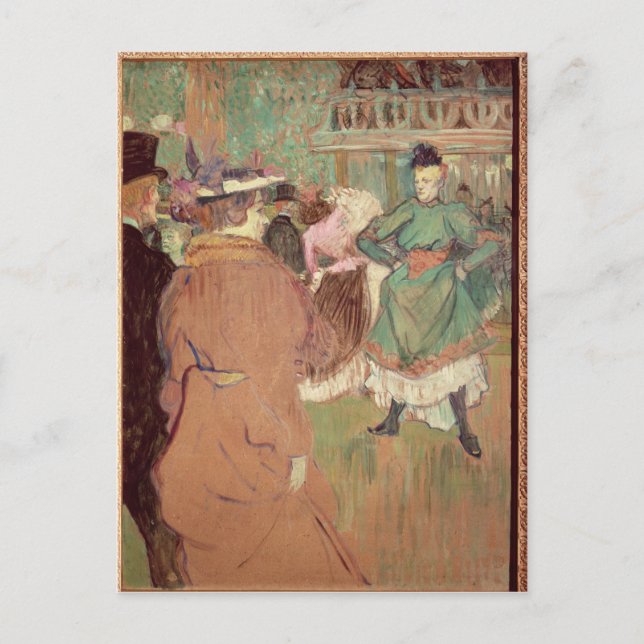 Henri de Toulouse-Lautrec | Quadrille på rougen Vykort (Framsida)