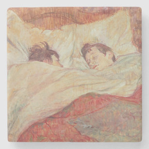Henri de Toulouse-Lautrec   sängen, c.1892-95 Underlägg Sten