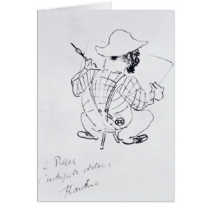 Henri de Toulouse-Lautrec   självporträtt, 1896 Hälsningskort