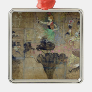Henri de Toulouse-Lautrec som dansar på rougen: Julgransprydnad Metall