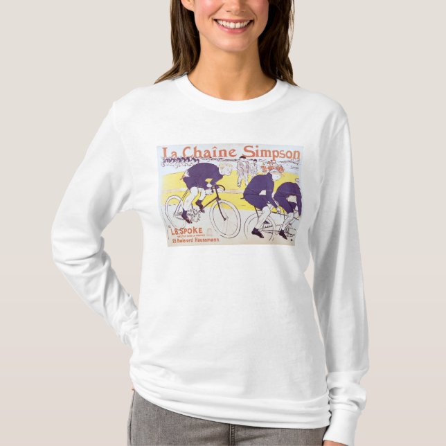 Henri de Toulouse-Lautrec | som Simpsonen kedjar, Tee Shirt (Framsida)