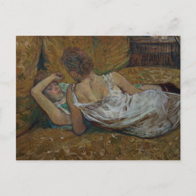 Henri de Toulouse-Lautrec | Två vänner (pastel) Vykort (Framsida)