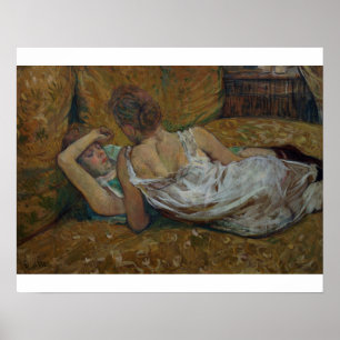 Henri de Toulouse-Lautrec två vänner (pastell) Poster