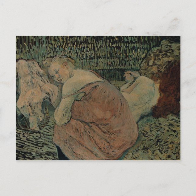 Henri de Toulouse-Lautrec - två vänner Vykort (Framsida)