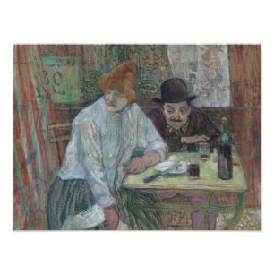 Henri de Toulouse-Lautrec - Vid Cafe La Mie Fototryck