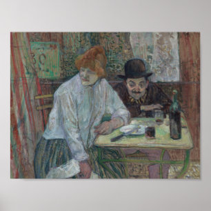 Henri de Toulouse-Lautrec - Vid Cafe La Mie Poster