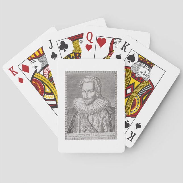 Henri dropp (1553-1610) som kungen av Navarre, Spelkort (Baksidan)