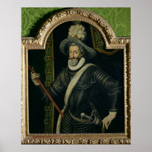 Henri droppkung av frankriken och Navarre, c.1595 Poster