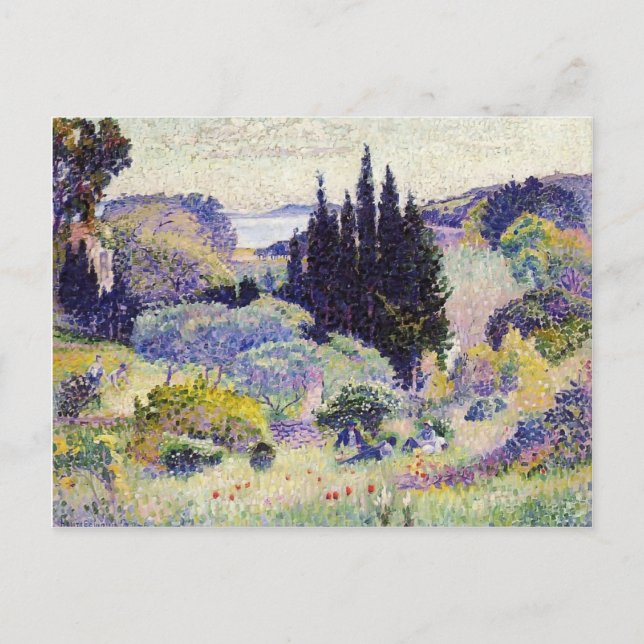 Henri-Edmond Kor-Cypress, april Vykort (Framsida)